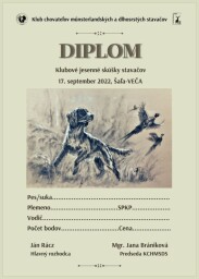 Diplom JSS, Šaľa-Veša, 17. sept. 2022